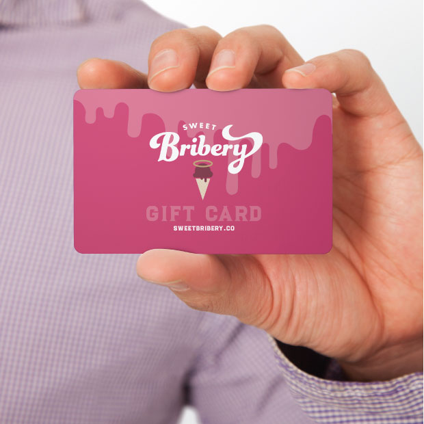 DesignGood Sweet Bribery gift card design