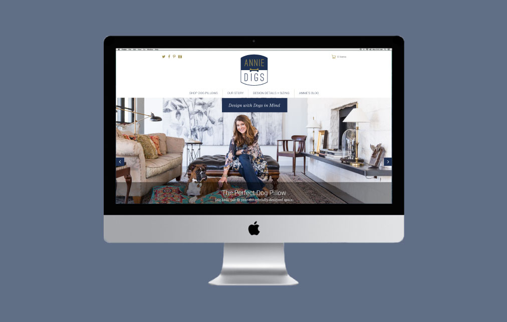 DesignGood Shopify website for Annie Digs