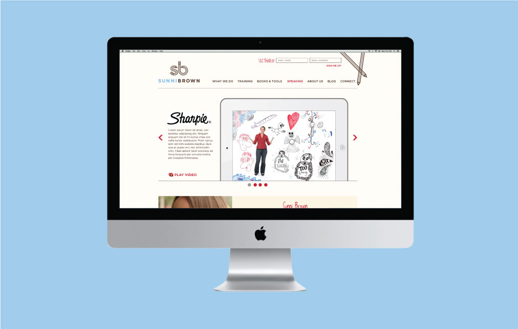 DesignGood web design for Sunni Brown