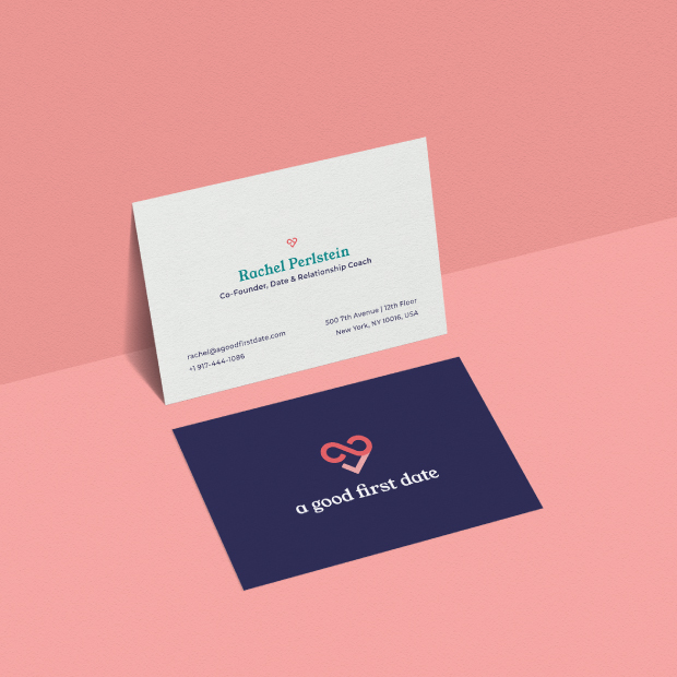 DesignGood A Good First Date business cards