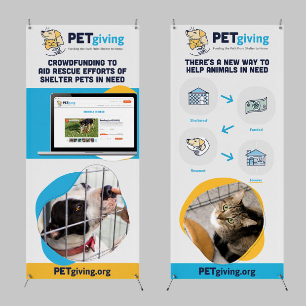 DesignGood PetGiving conference banner designs