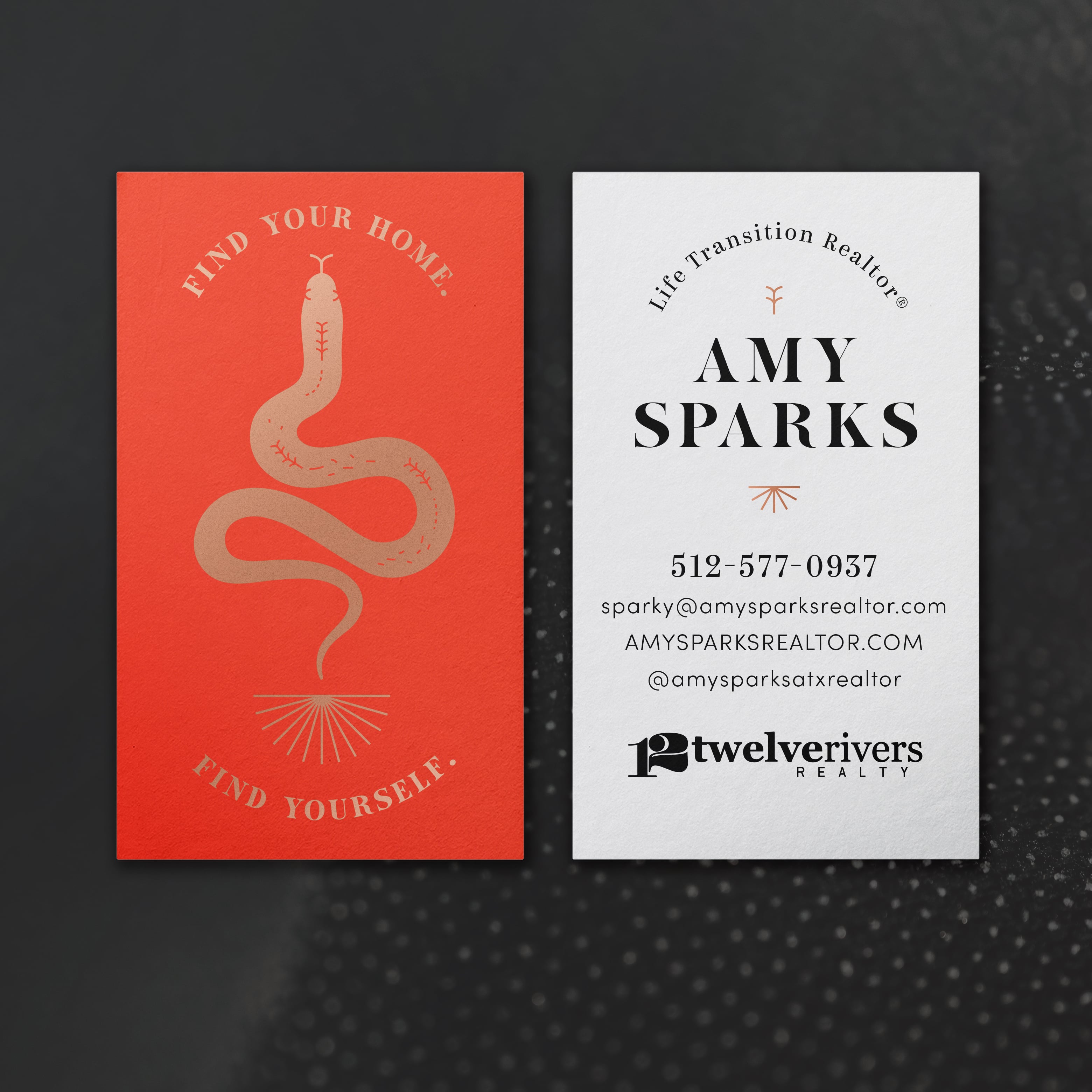 Amy Sparks Business Card Design